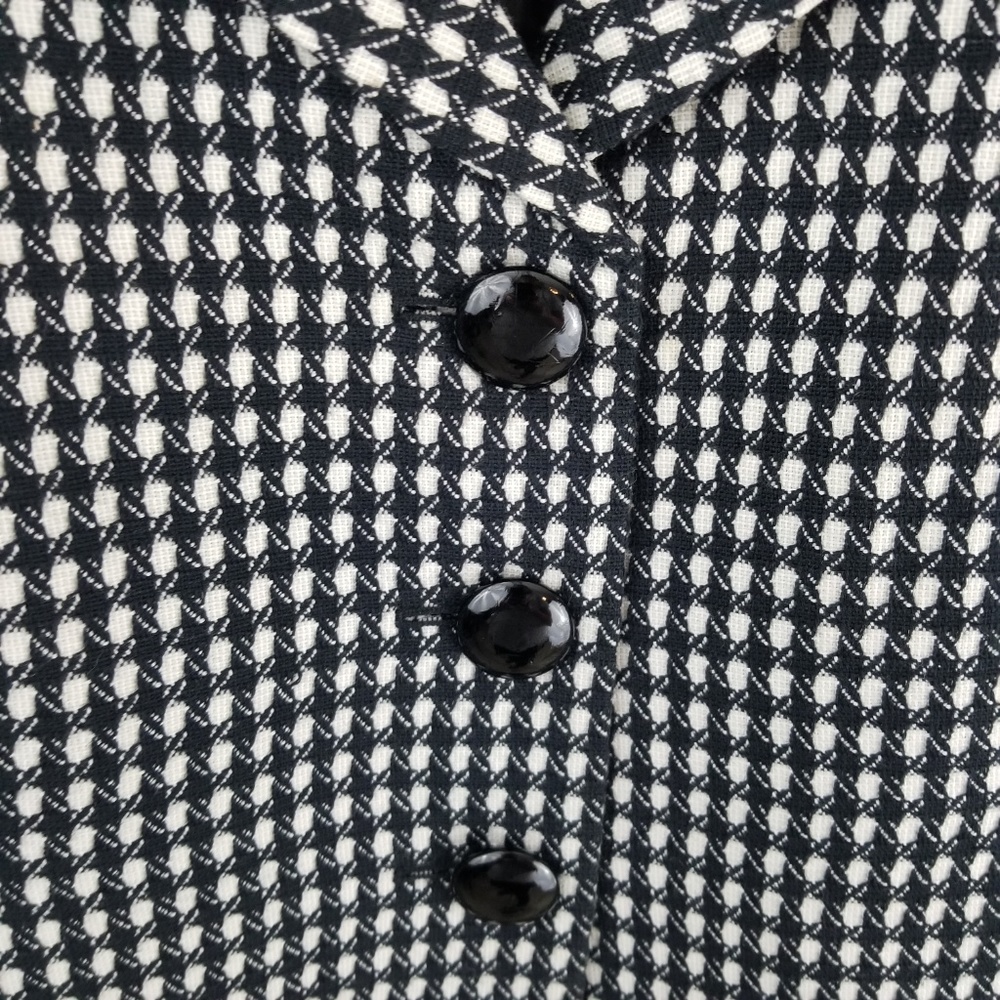 Ann Taylor Petites 10P Black and White Blazer EUC - Picture 2 of 6